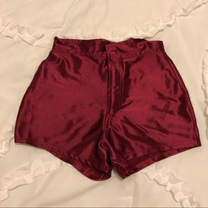 Hottie Red High-Waisted Shorts